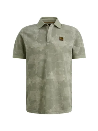 PME Legend - Bedruckter Kurzarm-Polo grün - Gr. - L