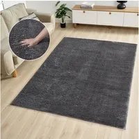 OTTO home Teppich Lilari Shaggy Premium, weich, modern, rechteckig, Höhe: 30 mm, Uni-Farben, kuschelig, & weich, Wohnzimmer, Schlafzimmer, Esszimmer