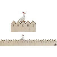 Ib Laursen Christbaumschmuck Ib Laursen - Adventskalender Weihnachtskalender Gehende Gans L50cm
