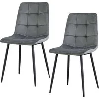 HTI-Living Esszimmerstuhl Stuhl Mesa Velvet 2er-Set (Set, 2 St), Esszimmerstuhl Samt