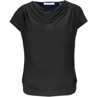 bianca Wasserfallshirt WIEBKE - Lockeres Kurzarmshirt mit Wasserfallausschnitt