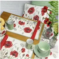 sander table + home Platzset Poppy Meadow 32 x 48 cm von Sander