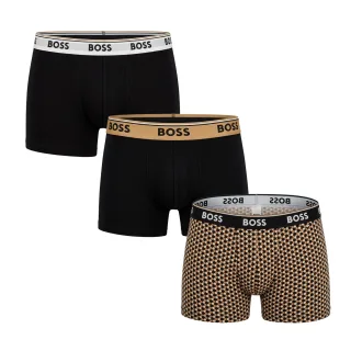 3er-Pack Herren Baumwoll-Boxershorts mit Elastik und Logo 50531701