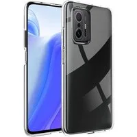CoolGadget Handyhülle Silikon Handy Hülle Slim für Xiaomi Mi 11T / Mi 11T Pro 6,67 Zoll, dünne TPU Schutzhülle Case in transparent / durchsichtig