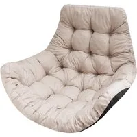 Hobbygarden Stuhlkissen Hängesessel Kissen Polster Auflage für Polyrattan Rattan Hängeschaukel, Sitzauflage für Hängekorb Rückenkissen für Hängesitz Indoor & Outdoor