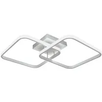 Riserva LED Deckenleuchte LED Deckenleuchte Modern Kreuz Design 50W 3000K Deckenlampe Weiß, LED wechselbar, für Schlafzimmer, Wohnzimmer, Ankleidezimmer