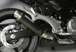 Sport Auspuff Bodis GPC-2 Edelstahl Black Suzuki SFV 650 Gladius / SV 650 Bj. 2009-2015