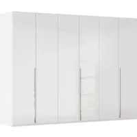 rauch Drehtürenschrank Kleiderschrank Schrank Garderobe Wäscheschrank BESTSELLER MONTCLAR (3 Ausstattungen BASIC/CLASSIC/PREMIUM (SOFT-CLOSE), Breiten 201-400 cm) Front in Glas/Hochglanz/Dekor/Grauspiegel in 5 Breiten MADE IN GERMANY
