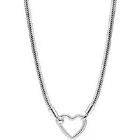 Pandora Charm-Kette 393377C00-45, Herz Verschluss, Sterling Silber, Charm Kette