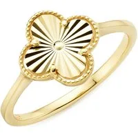 Aniston JEWELRY & WATCHES Fingerring Schmuck Geschenk Ring gelbgoldfarben vergoldet in Blüten-Optik
