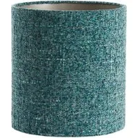 Dirk Davids Leuchten GmbH Lampenschirm Lampenschirm Zylinder in Bouclé Blaugrün 30-30-32cm