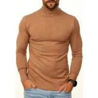 DAILY COTTON Rollkragenpullover als Feinstrick Pulli in Slim Fit für Herren Männer Winterpullover - Casual & Business Look Rolli