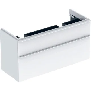 Geberit Smyle Square Unterschrank für Dopppelwaschtisch m. 2 Schubladen, 118,4x61,7x47cm, weiß, 5003 500356001