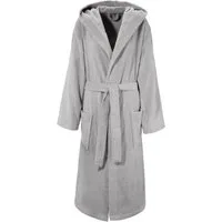 Bruno Banani Unisex-Bademantel Robby, ideal für Sauna & Spa, Standard, Premium und Überlänge, Langform, Walkfrottee, Kapuze, Gürtel, Damen & Herren Bademäntel, Baumwolle, mit Taschen, Sauna, XS-3XL