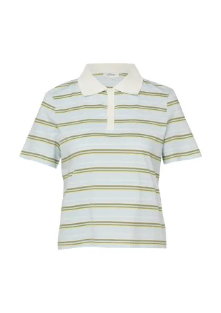 s.Oliver - Polo-Shirt blau/mehrfarbig - Gr. - 38