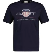 Gant T-Shirt Herren T-Shirt 1er Pack Baumwolle (Packung, 1er Pack)