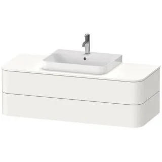 Duravit Happy D.2 Plus Konsolenwaschtischunterbau wandhängend Weiß Supermatt 1300x550x408 mm - HP497 HP497208484