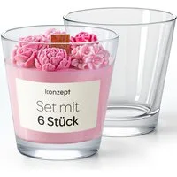 KONZEPT Teelichthalter Set 200ml – ideal für Dekoration & DIY-Kerzen (6 St), für den täglichen Gebrauch oder kreative DIY-Projekte