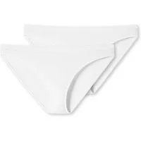 Schiesser Minislip 95/5 (2er Pack) mit flachen Nähten, Baumwollmischung, Single Jersey, weich
