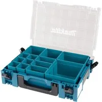 Makita Werkzeugkoffer MAKPAC-Organizer 191X80-2, 13 herausnehmbare Boxen