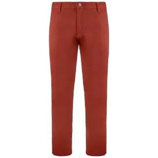 Docker Slim Tapesed Bein Herren Schokoladen -Chino -Hosen