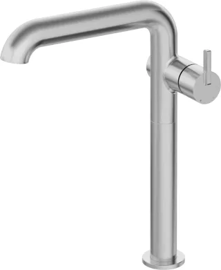 Neuesbad Serie 600 Waschtischarmatur, erhöht, gerader Auslauf, ohne Ablaufgarn., edelstahl gebürstet NB1BQS_F24K1