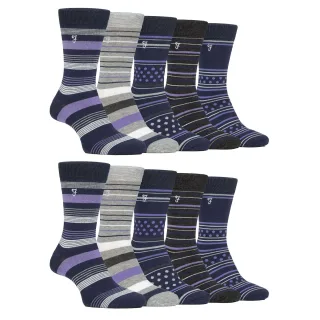 Herren 10er-Pack Bunte Bambus-Socken