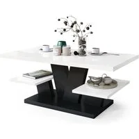 designimpex Couchtisch Design Viva Tisch Wohnzimmertisch 110x60x45 cm mit Ablagefläche