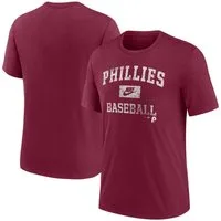 Nike T-Shirt Nike Shirt Philadelphia Phillies Nike Cooperstown Triblend