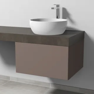 Sanipa Waschtischunterbau mit Auszug 2morrow (P3321) 340x600x520 Taupe-Matt, P33211T P33211T
