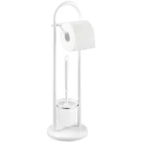 WENKO WC-Garnitur Siena, Stand WC-Garnitur, Toilettenpapierhalter, Rollenhalter & WC-Bürste