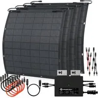 Solarway Balkonkraftwerk 900 Watt Flex mit Envertech 600/800 Watt Wechselrichter, 900 W, Prismatische LiFePO₄-Zellen