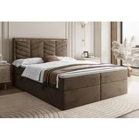 Lookway Boxspringbett AURORA mit Bettkasten und Topper (Bett mit topper)