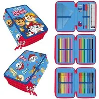 PAW PATROL Federmäppchen Paw Patrol Rescue Crew Das gefüllte 3-stöckige Federmäppchen