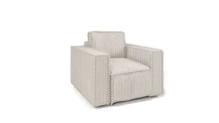 Sessel Designersessel VAJANA Stoff Tilia Creme