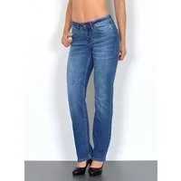 ESRA Straight-Jeans High Waist Straight Fit Jeans Damen Gerader Schnitt bis Übergröße G1 Stretch Jeans Damen High Waist Hose Damen Jeans Straight Hose Regular