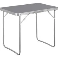 Woltu Campingtisch (1-St), mit Griff, zusammenklappbar aus Alu und MDF
