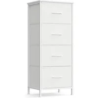 SONGMICS Kommode Schrank mit 3/4/5 Schubladen, Aufbewahrungsschrank, Stahl, MDF, Vliesstoff, für Schlafzimmer