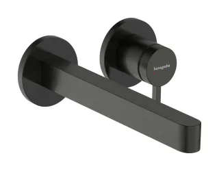 Hansgrohe Finoris Einhebel-Waschtischmischer Unterputz für Wandmontage mit Auslauf 22,8 cm, Brushed  76050340