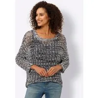 heine Strickpullover Pullover 3/4-Arm Ajour