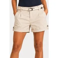 Eight2Nine Shorts Geflochtener Gürtel Umschlagbund Sommerlicher Look Stil (1-tlg) D60530BM60320_Shorts