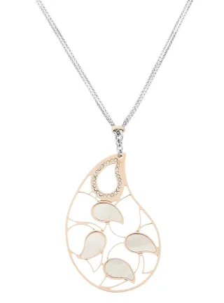 Orphelia 'Lana' Damen-Kette mit Anhänger aus 925er Sterlingsilber, Silber/Rosé, ZK-7164