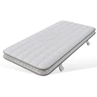 Taschenfederkernmatratze, Flieks, 10 cm hoch, Hybrid-Matratze mit Kaltschaum Orthopädische 90x200cm 7-Zonen H3