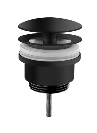 VitrA Zubehör Schaftventil Metall runde Form G 1 1/4" Schwarz Matt WTC,A4514836WTC A4514836WTC