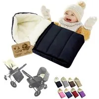 BambiniWelt by Rafael K. Fußsack Winterfußsack Babyfußsack Fußsack Kinderwagen Wolle 90cm LINIERT, universal