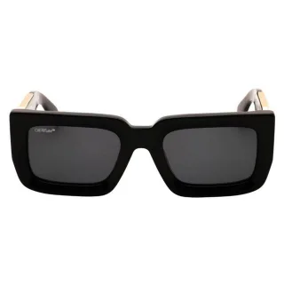 Off White - "Boston" Sonnenbrille für Herren/Damen Unisex (Schwarz/Gold/Dunkelgrau)