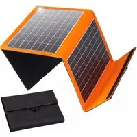 Goldstern-Tech Solarmodul SolarMate, Monokristallin, (Faltbares, kompaktes Solarpanel 30W 40W, 3-St., hocheffizient mit 2 USB-Anschlüssen), ultraleicht & robust für Outdoor, Camping & Notfall-Stromversorgung