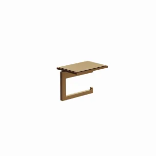 Kludi VELA C Toilettenpapierhalter mit Ablage Brushed Bronze, 31971N1 31971N1