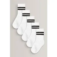 Next Kurzsocken Gerippte Socken mit hohem Baumwollanteil, 5er-Pack (5-Paar)