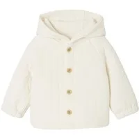 vertbaudet Strickjacke Gesteppte Baby Sweatjacke mit Kapuze